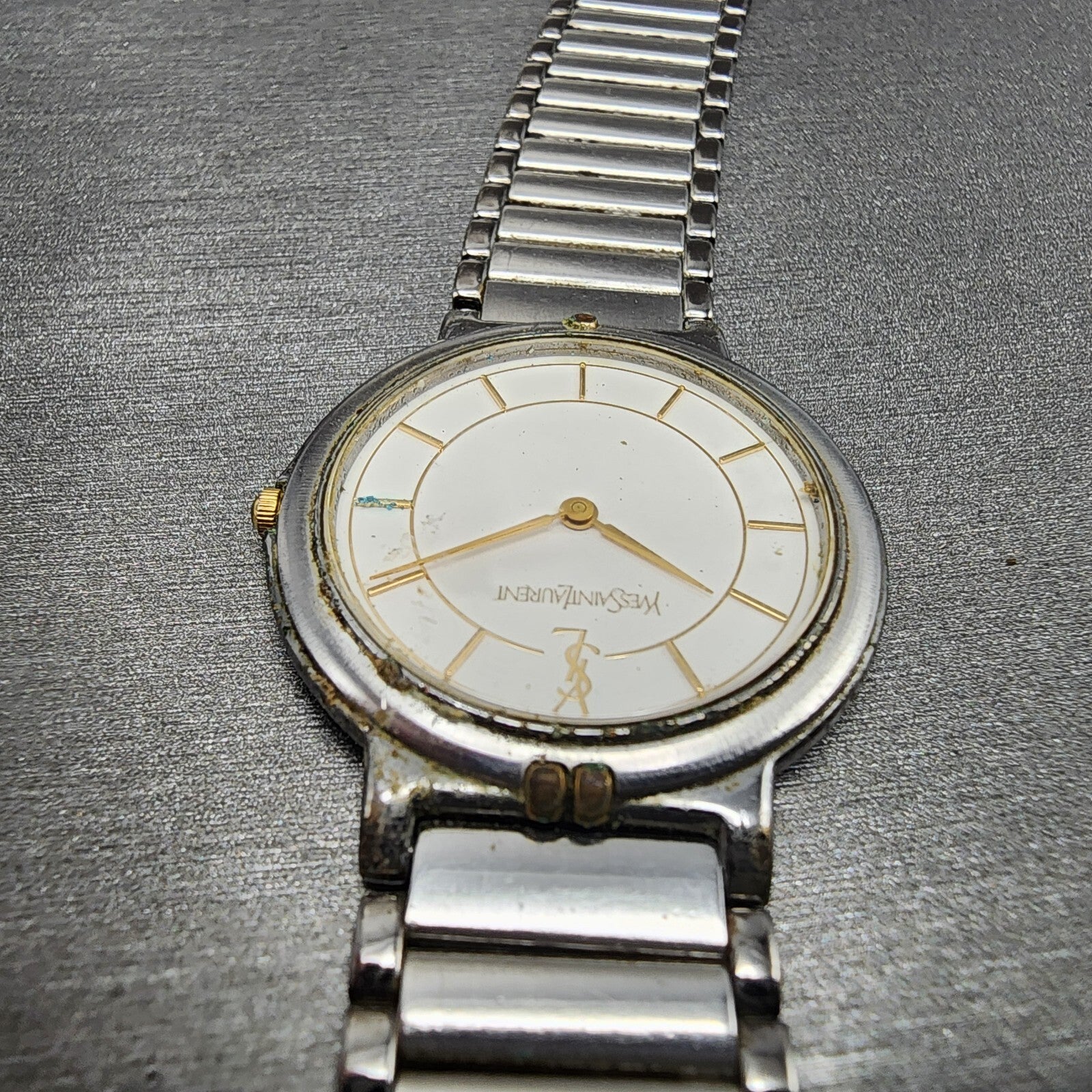 Yves Saint Laurent Watch Women 30mm White Dial Two Tone 2823268458 PARTS5