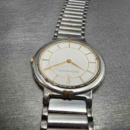 Yves Saint Laurent Watch Women 30mm White Dial Two Tone 2823268458 PARTS5