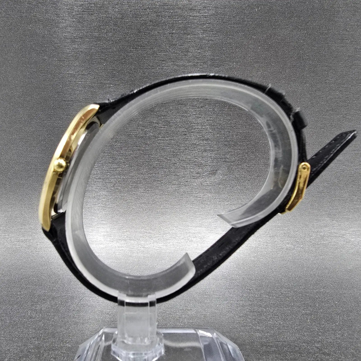 Movado Museum Watch Men 33mm Black Dial Gold Tone Round 88-64-860N New Battery7