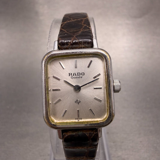 Rado Tank Watch Women Silver Dial Silver Tone Rectangle 133.9514.2 PARTS0