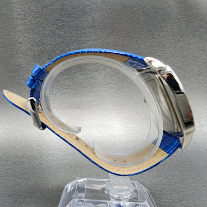 Joan Rivers Classic Watch Women 38mm MOP Silver Tone Rectange Crystal Bezel Runs8