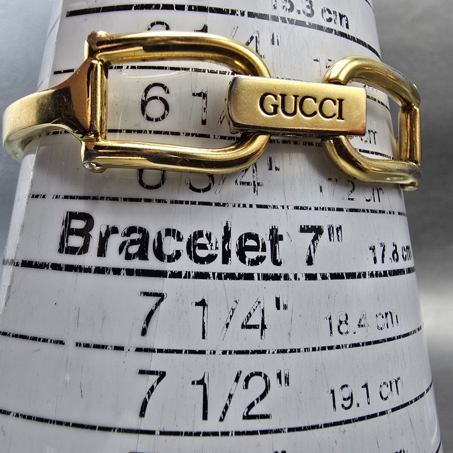 Gucci 1500L Tank Watch Women 13mm Champagne Dial Gold Tone Rectangle New Bat Box12