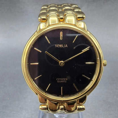 Citizen Noblia Watch Women 31mm Black Dial Gold Tone 2828-269012 PARTS0