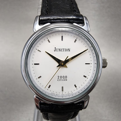 Citizen Junction 2000 Watch Women 26mm White Dial Silver Tone Round New Battery