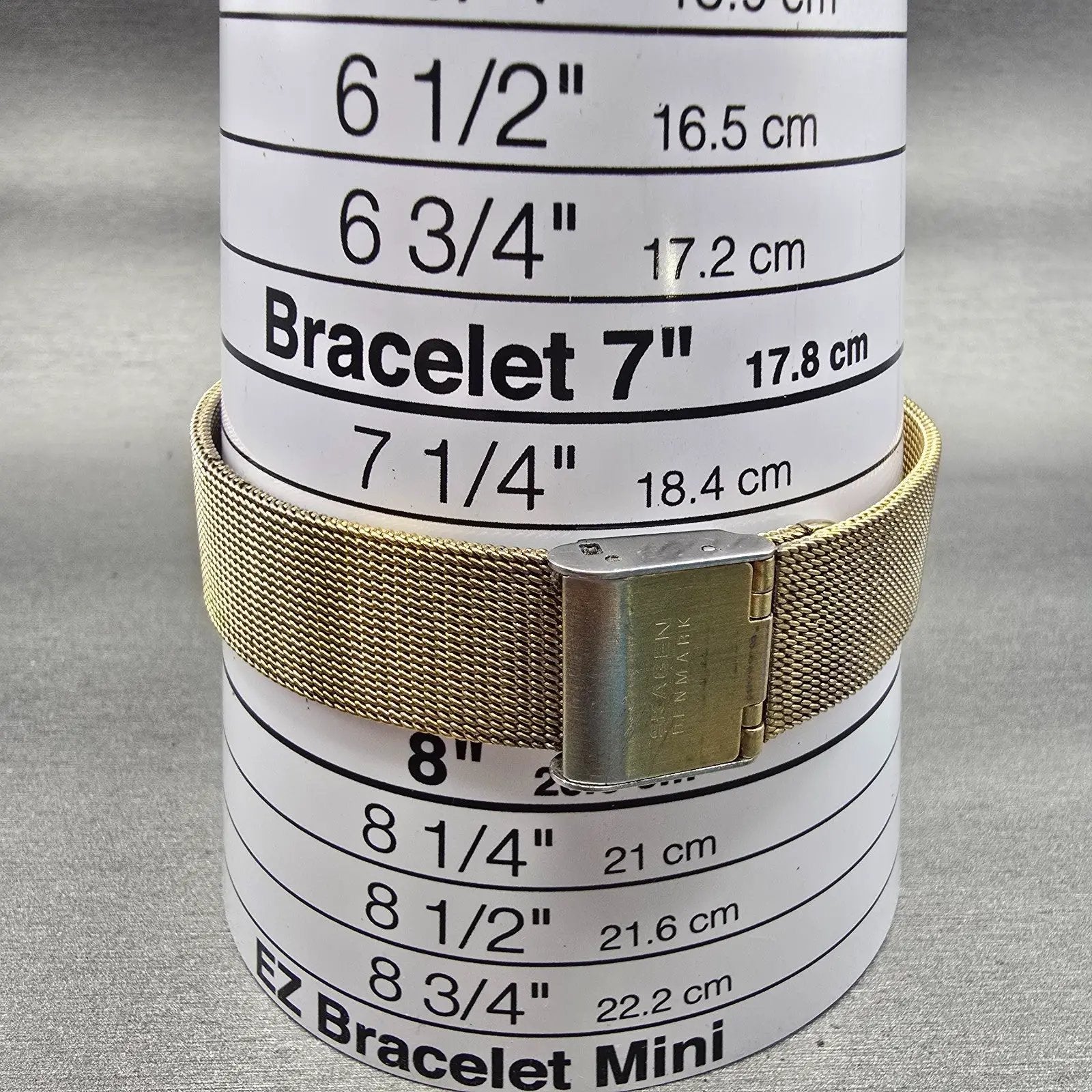 Skagen Watch Men 35mm Silver Dial Gold Tone Small Seconds Round 5LGG New Battery9