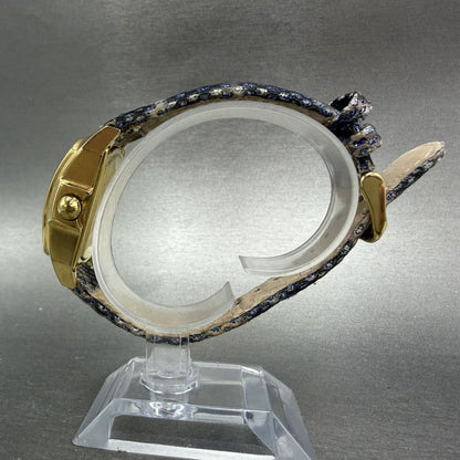 Invicta Lupah Watch Women 29mm MOP Dial Gold Tone Oval 5605 New Battery Blue6