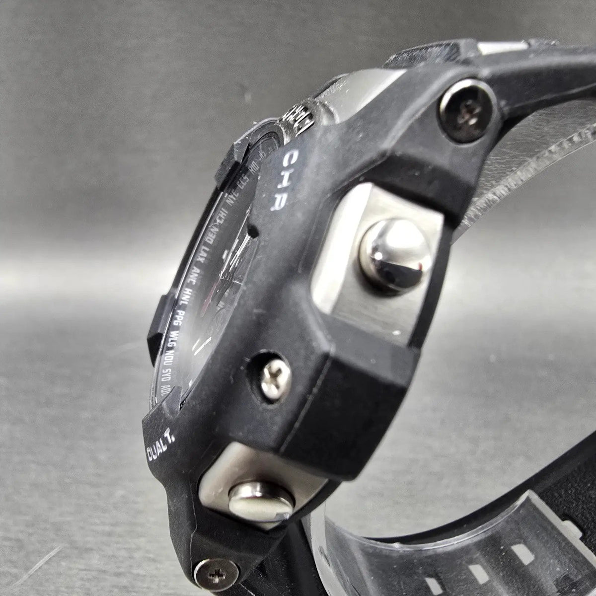 Casio G-Shock GS-1000 Watch Men 47mm Black Dial Black Silver Date Round Works JP2