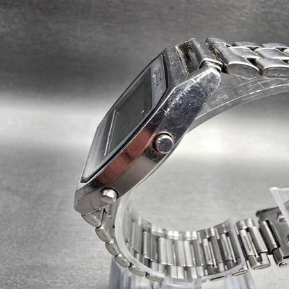 Seiko Digital Watch Men 33mm Silver Chronograph Alarm A904-5009 New Battery2