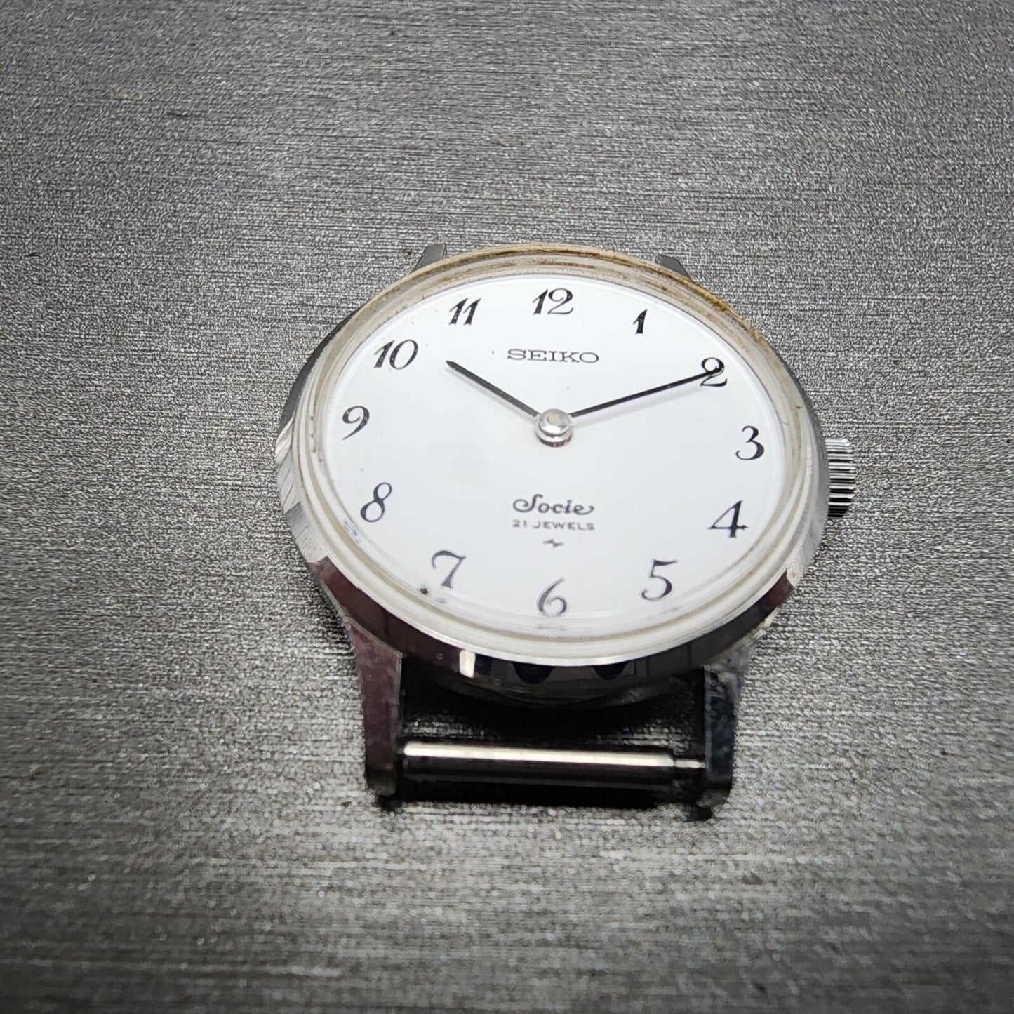 Seiko Socie Watch Women 25mm White Dial Steel Manual Wind Runs 110870 Vintage6