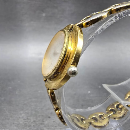 Gucci 11/12.2 Watch Women 26mm White Dial Gold Tone Round New Battery NO Bezel2