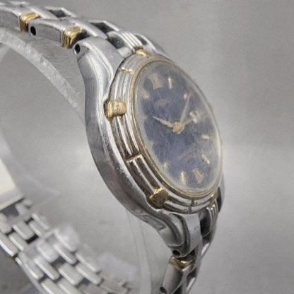 Seiko Watch Women 26mm Blue Dial Two Tone Date Round V7820779 New Battery3