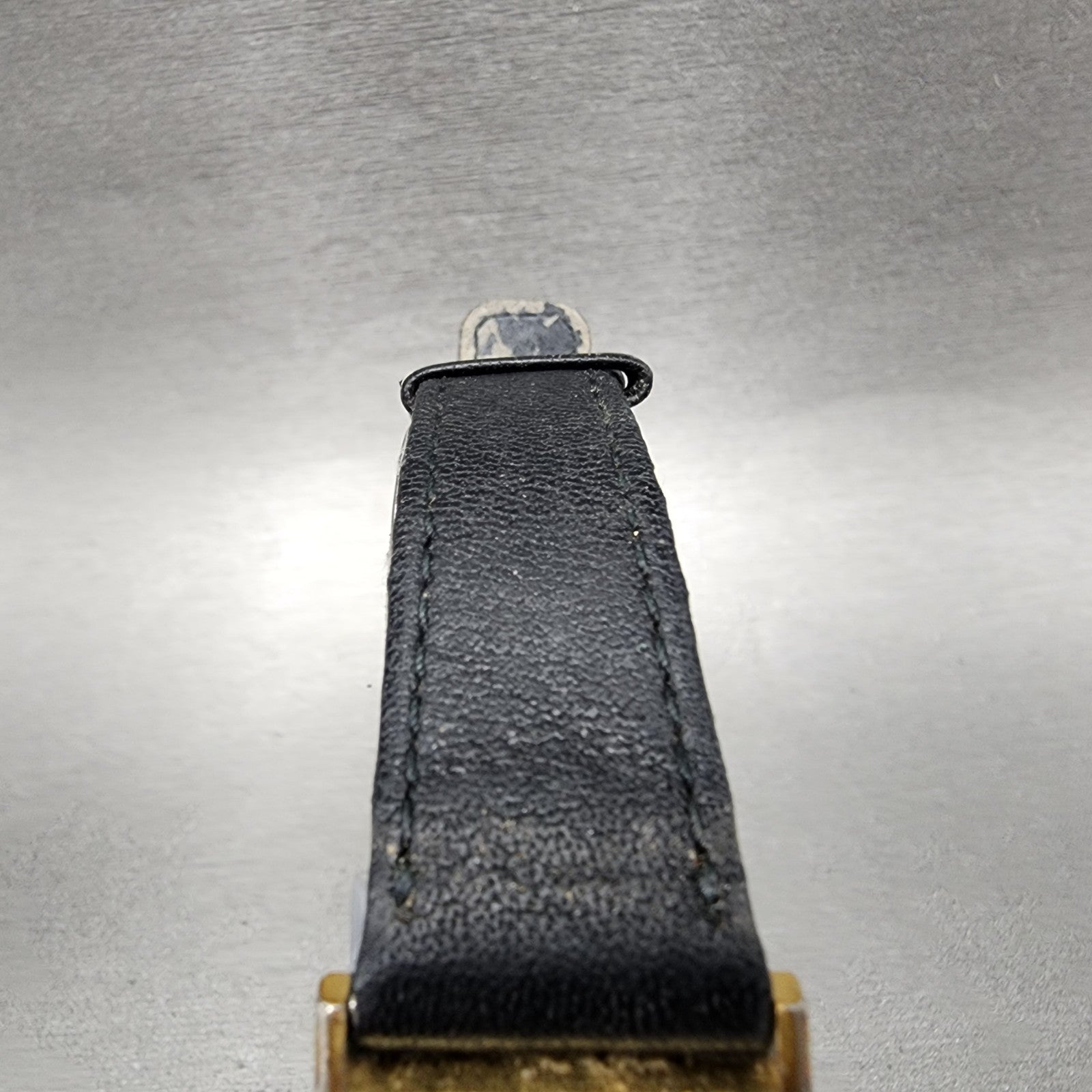 Citizen CQ Tank Watch Women 20mm Black Dial Gold Tone Rectangle New Battery5