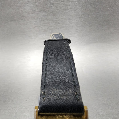 Citizen CQ Tank Watch Women 20mm Black Dial Gold Tone Rectangle New Battery5