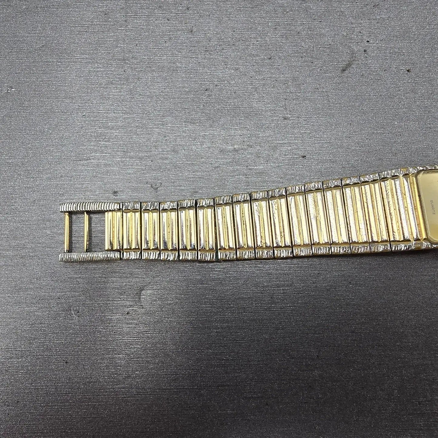 Raymond Weil Tank Watch Women 18mm Gold Dial Two Tone Gold Plated 8057 New Batt11