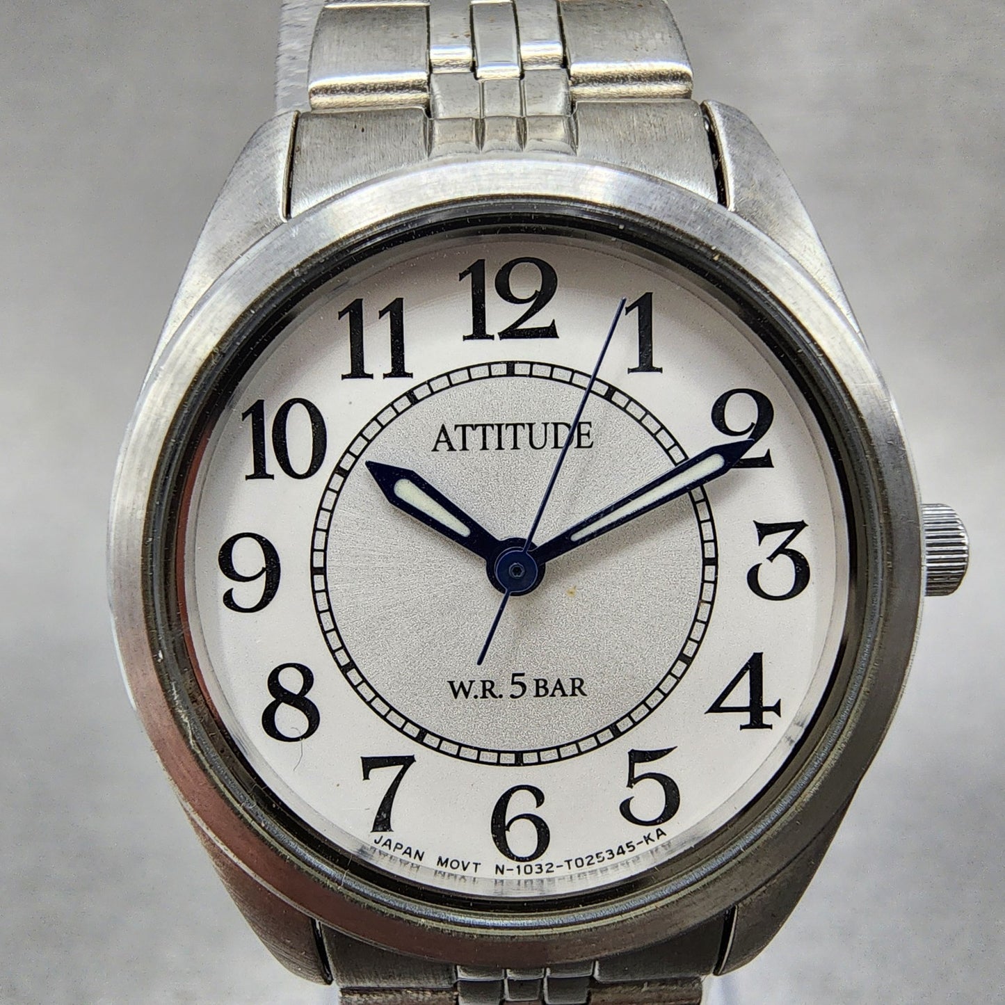 Citizen Attitude Watch Women 25mm Silver Dial Silver Tone Round New Battery1