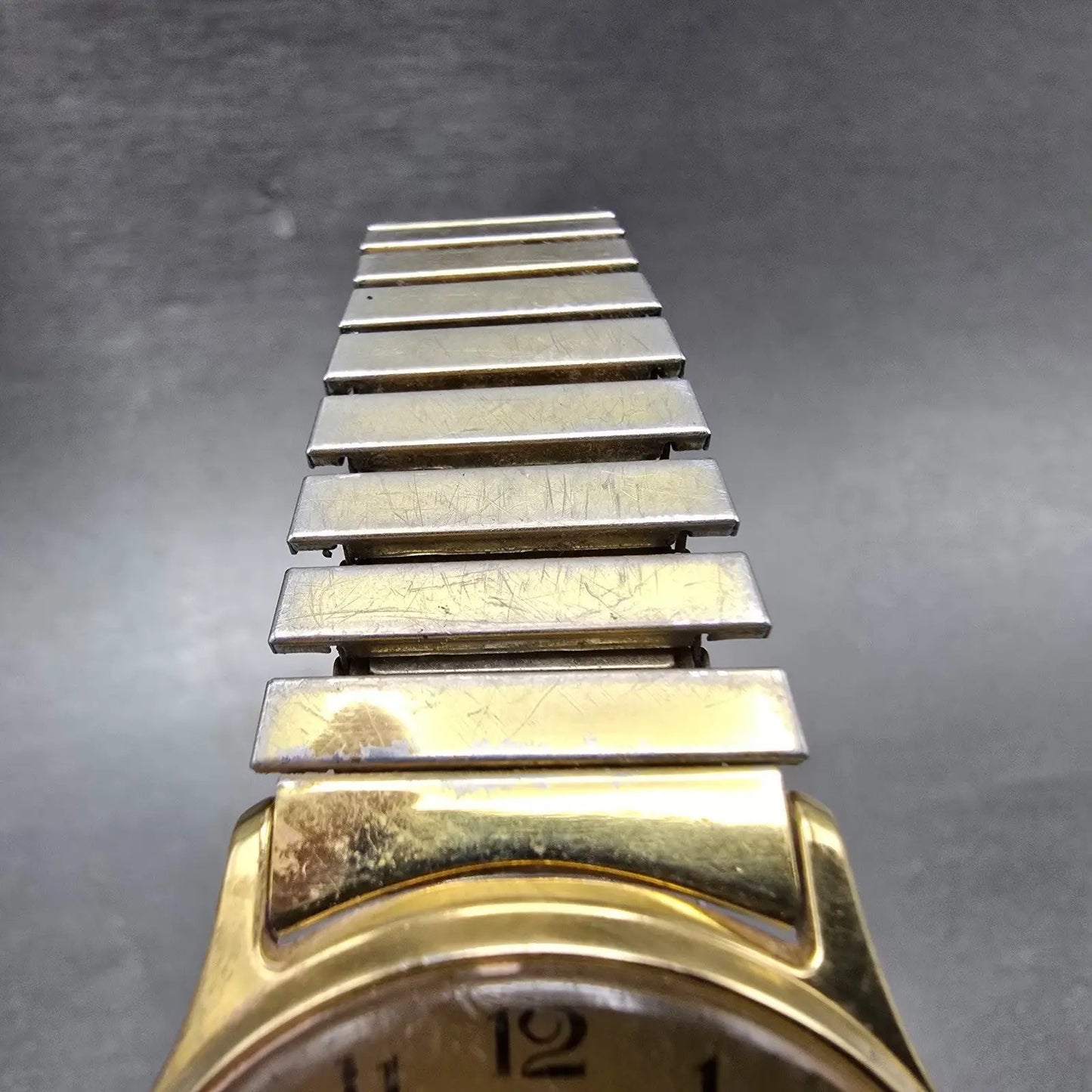 Timex Watch Men 34mm Gold Dial Gold Tone Manual Wind Runs Vintage4