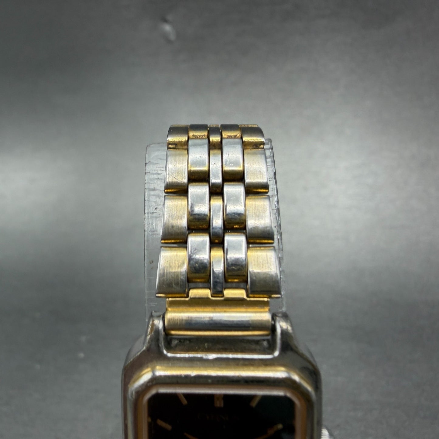 Orient Cygnus Swimmer Watch Women 19mm Black Dial Silver Tone Rectangle New batt4