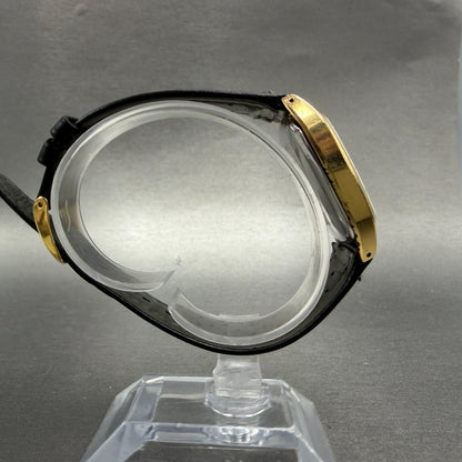 Seiko Watch Men 33mm Champagne Dial Gold Tone READ!!!!!!!! 4130-5320 New Battery8