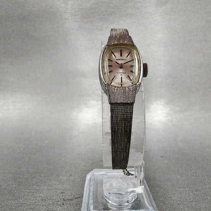 Seiko Watch Women 15mm Silver Dial Silver Tone Manual Round 113360 Runs5