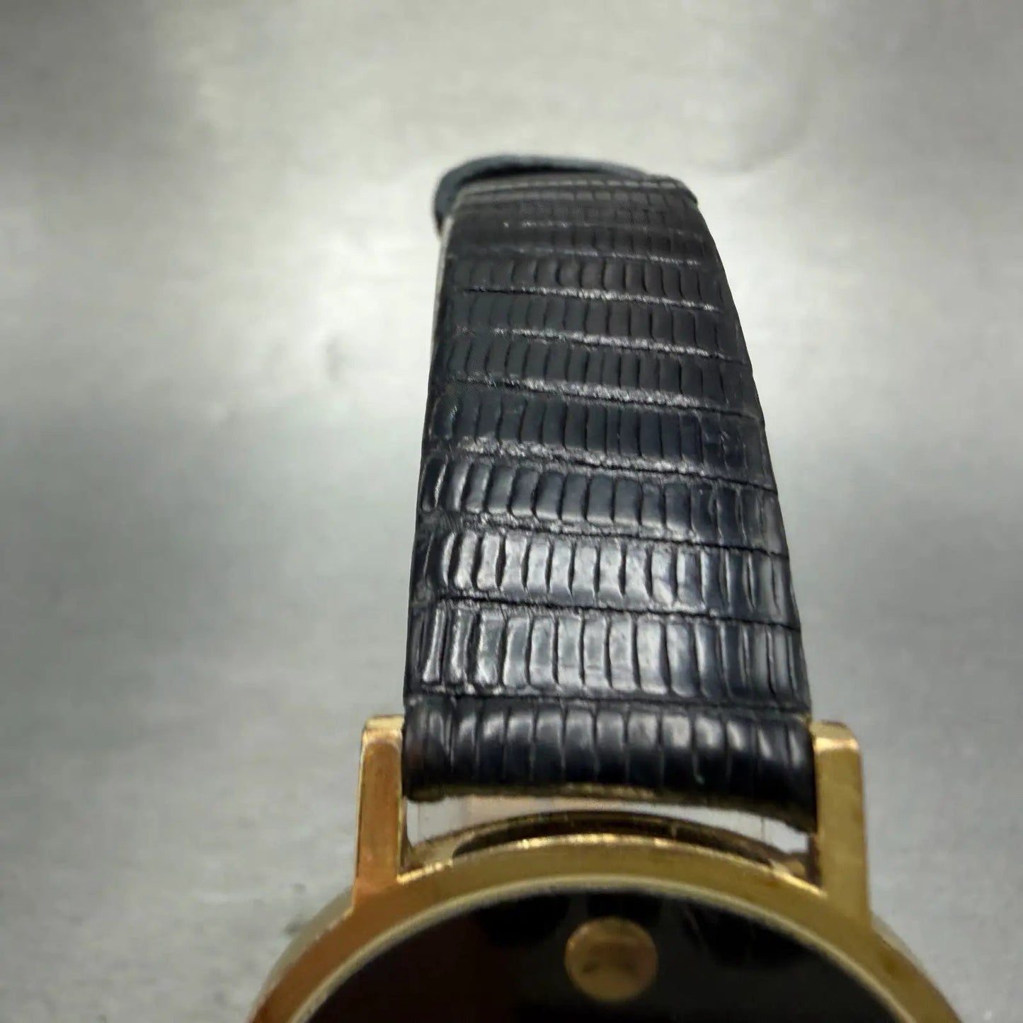 Movado Museum Watch Men 31mm Black Dial Gold Tone Round 87-45-882 New Battery N65