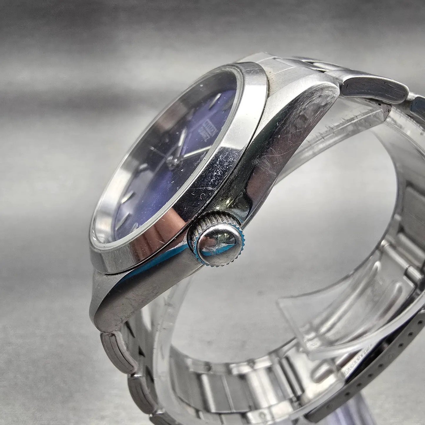 Citizen Watch Men 35mm Blue Dial Silver Tone Date Round 2610-S99400 New BatteryG2