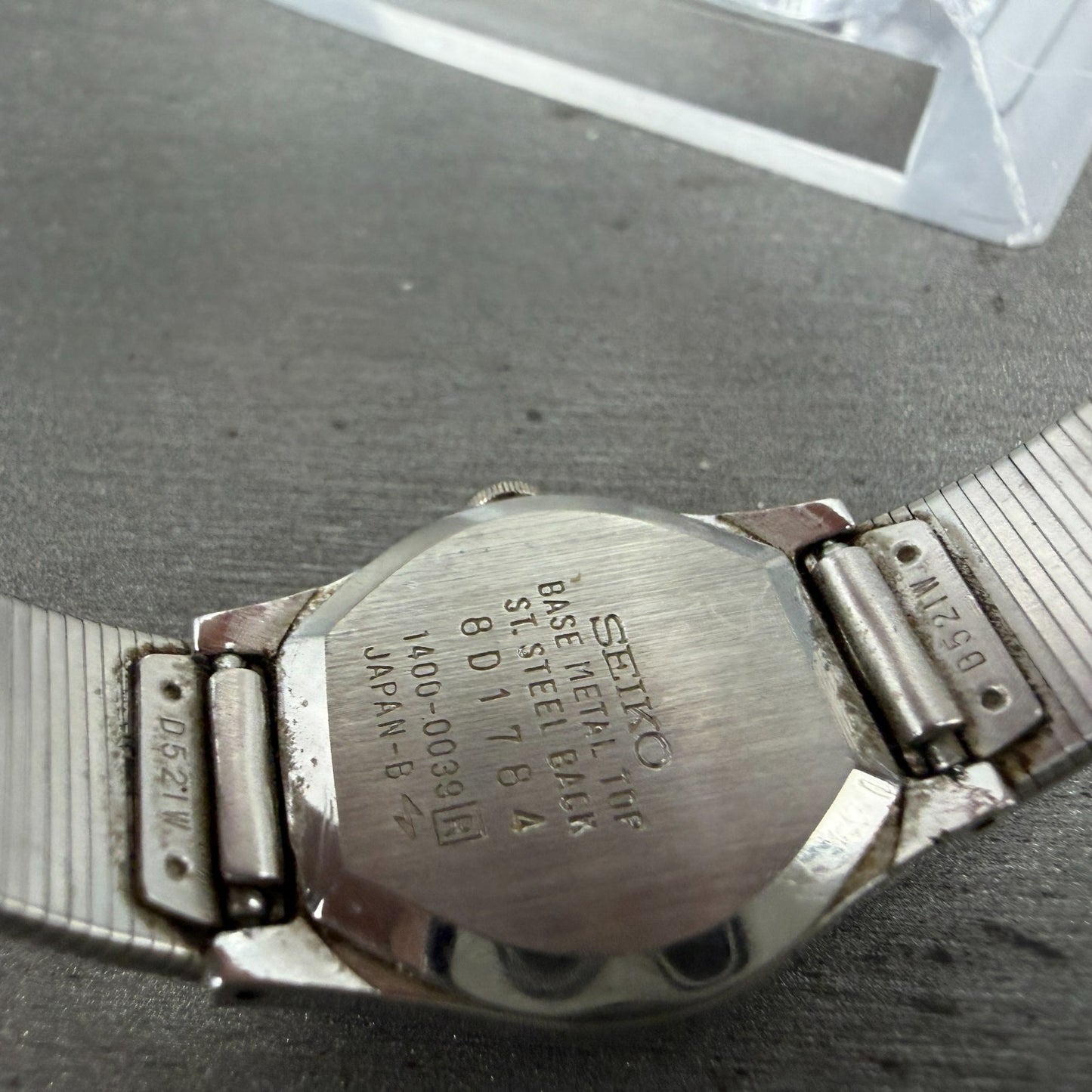 Seiko Watch Women 20mm Silver Dial Silver Tone Round 1400-0039 New Battery VTG9
