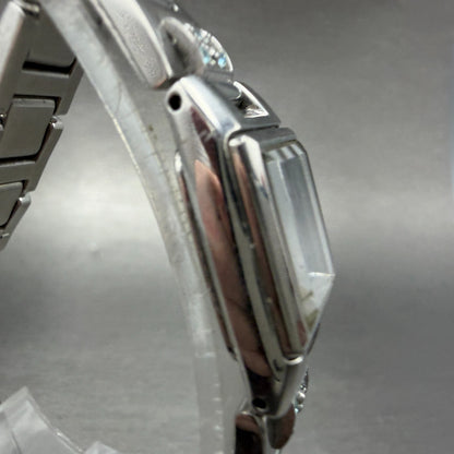 Citizen Wicca Watch Women 15mm Blue Dial Silver Rectangle 5431-L20891 New Batt3
