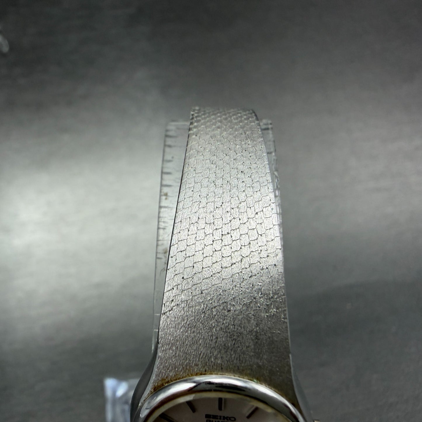 Seiko Watch Women 19mm Silver Dial Silver Tone Round 16-0079 New Battery JYYF64