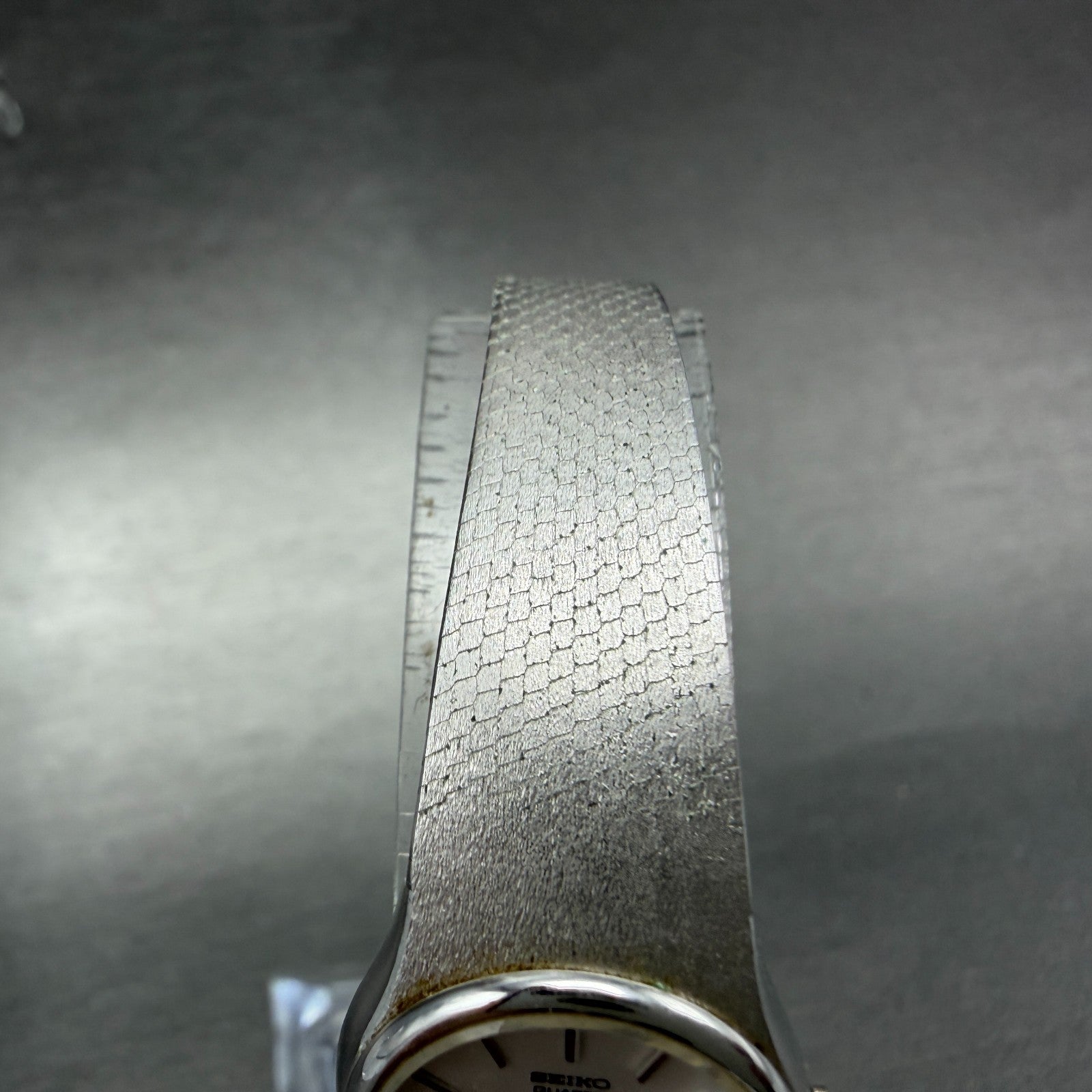 Seiko Watch Women 19mm Silver Dial Silver Tone Round 16-0079 New Battery JYYF64