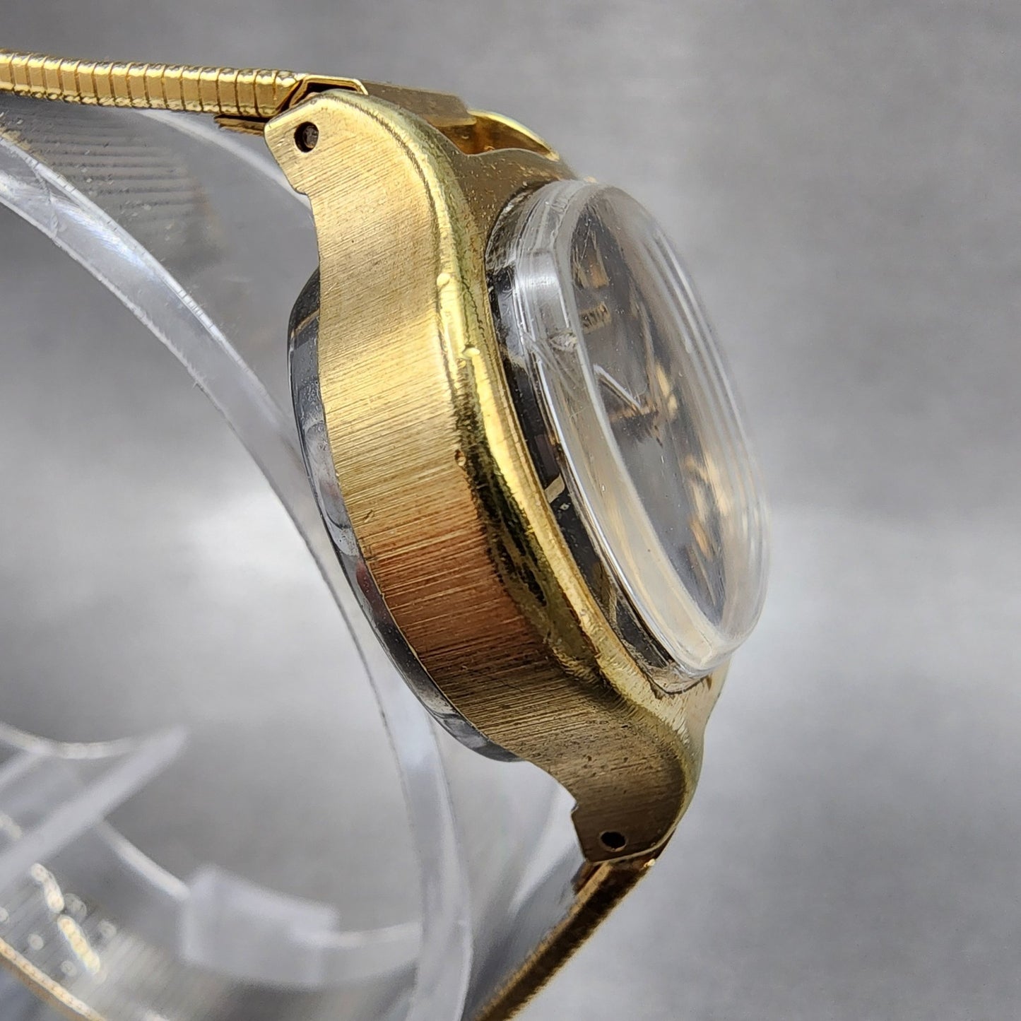 Seiko Automatic Watch Women 27mm Brown Dial Gold Tone Date 22063129 PARTS4