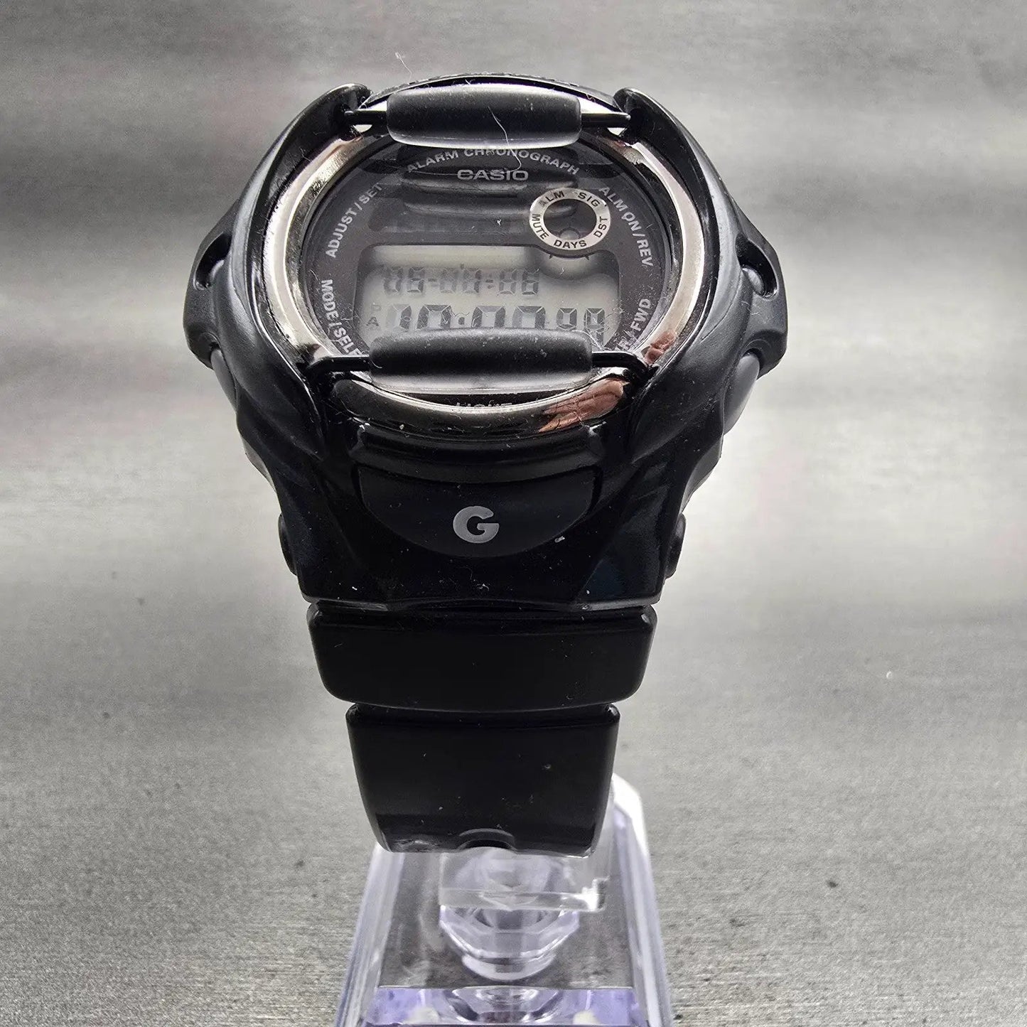 Casio Baby G BG-169R Watch Women 43mm Black Dial Black Tone Chrono Alarm New Bat5