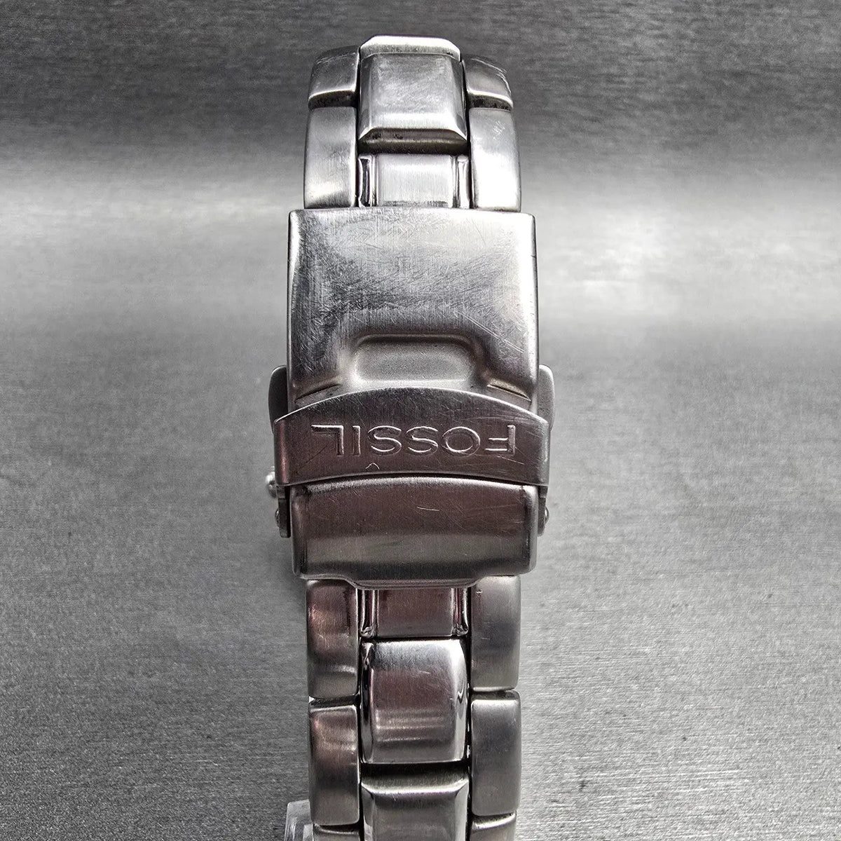 Fossil Blue Watch Men 40mm Blue Dial Silver Tone Round AM-3345 New Battery7