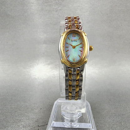 Citizen EcoDrive Watch Women 17mm MOP Dial Two Tone Oval B020H23923 Runs5