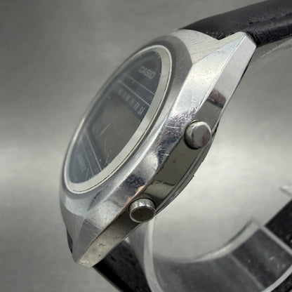 Casio 31QR-20 Watch Men 34mm Digital Silver Daydate Round New Battery VTG2