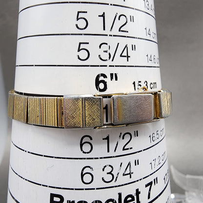 Seiko Watch Women 17mm Gold Dial Gold Tone Round 54200129 New Battery Vintage10