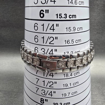 Bulova Watch Women 22mm MOP Dial Silver Tone Crystal Bezel 96T14 New Battery9