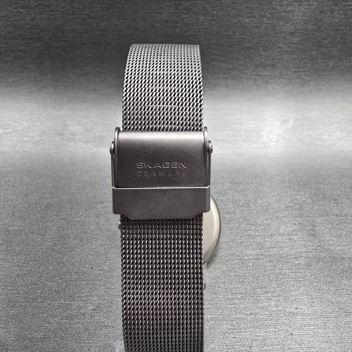 Skagen Watch Men 34mm Blue Dial Silver Tone Date Round 103LTTN New Battery7