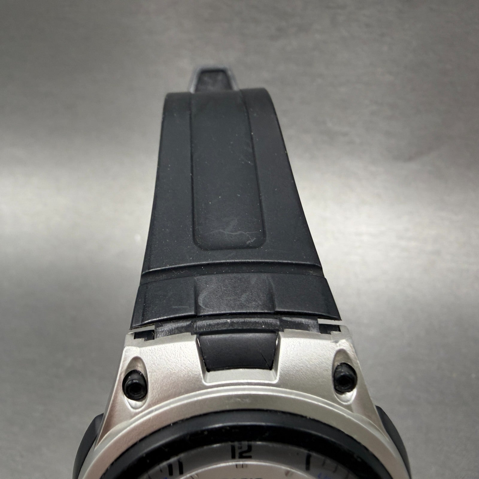 Casio Illuminator Watch Men 40mm Analog Digital Silver Alarm Chrono AW-80 NewBat4