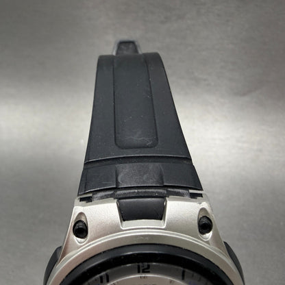 Casio Illuminator Watch Men 40mm Analog Digital Silver Alarm Chrono AW-80 NewBat4