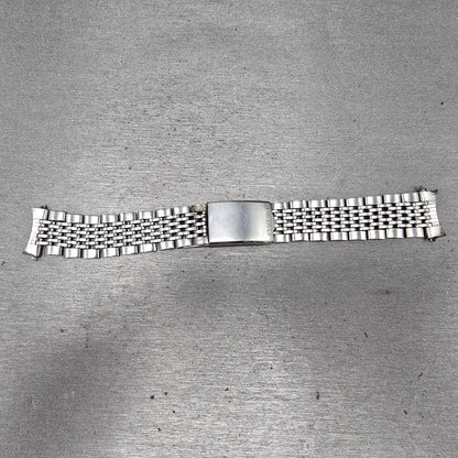 Seiko Beads Of Rice Bracelet 19mm Stainless Steel Silver Tone Tri Folding ClaspK0