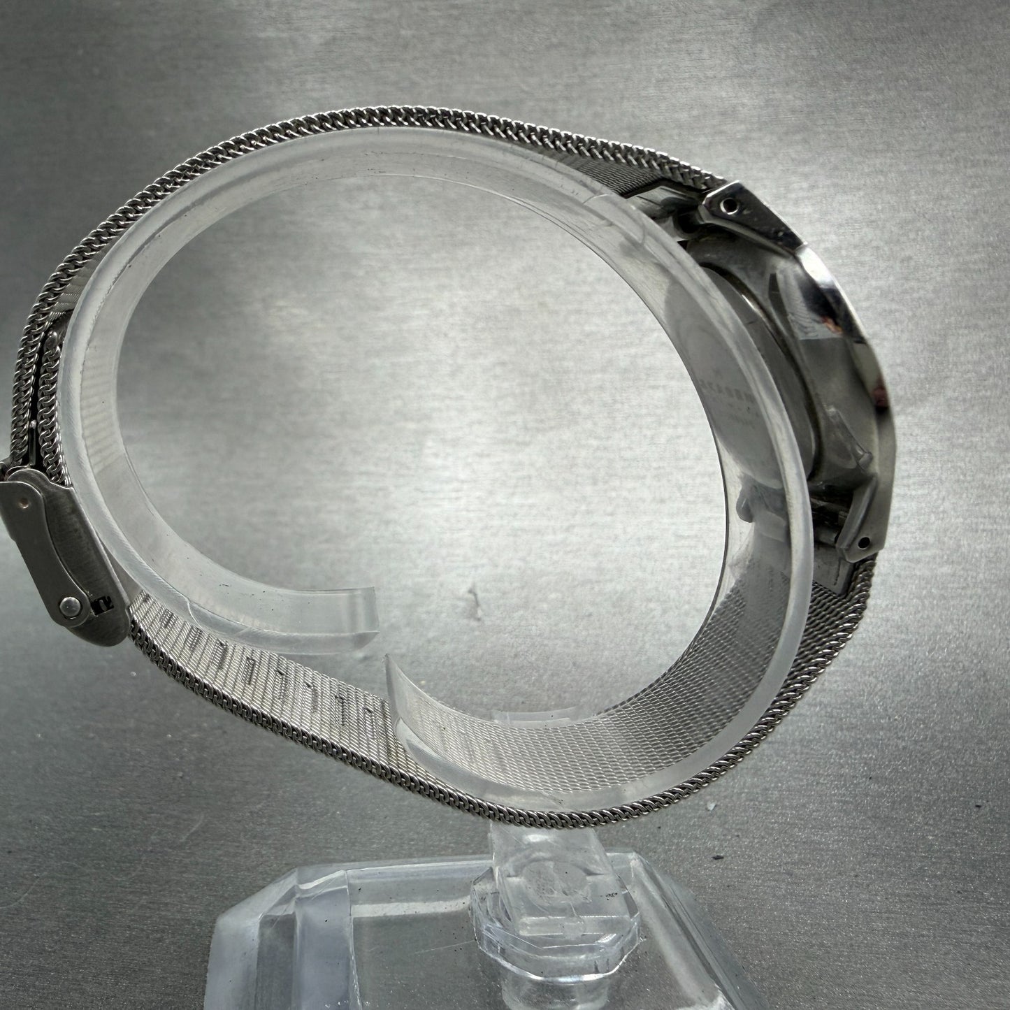 Skagen Watch Women 28mm Black dial Silver Tone Round 233SSSBD New Battery8