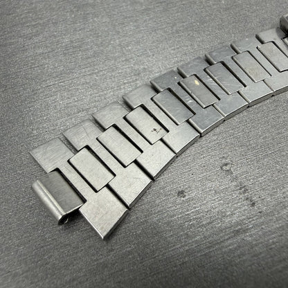 Seiko SQ Bracelet C202 Stainless Steel Tri Folding Clasp 8mm Vintage Japan B6