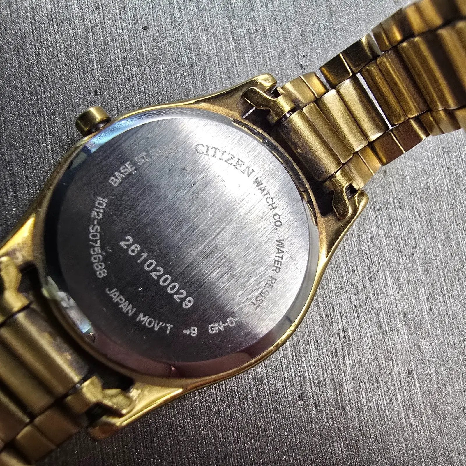 Citizen Watch Women 26mm MOP Dial Gold Tone Gemmed Date 1012-S075688 New Battery10