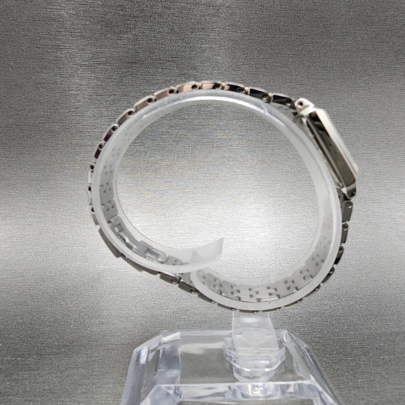 Seiko Watch Women 16mm White Dial Two Tone Rectangle 1N010FH0 New Battery8