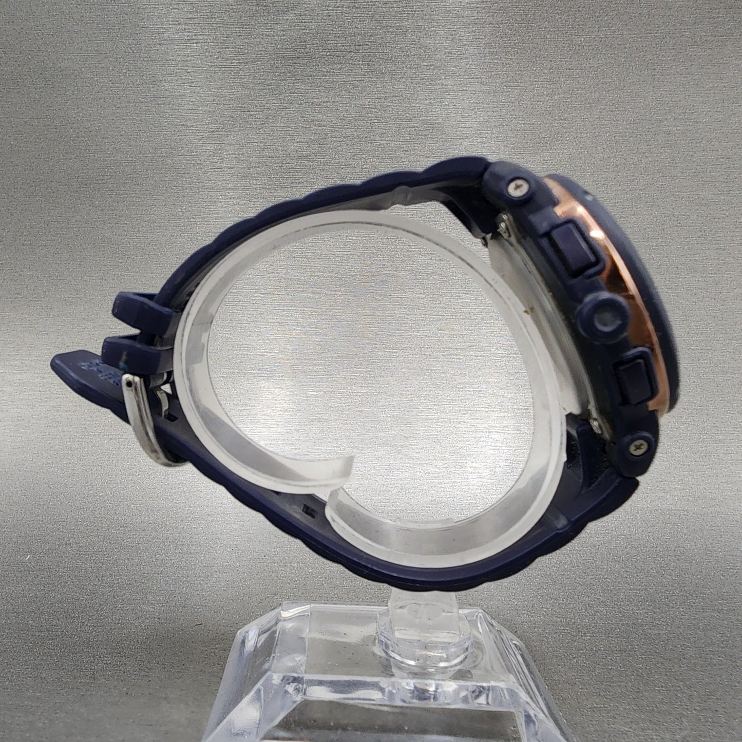 Casio BabyG BGA150PC Watch Women 43mm Blue Analog Digital Alarm New Battery8