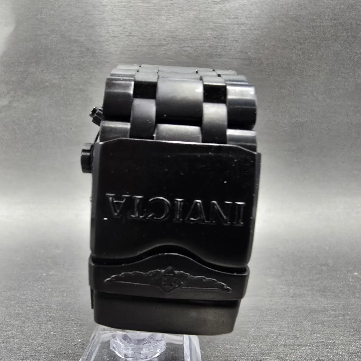 Invicta Sub Aqua Reserve Chronograph Watch Men 52mm Black Dial Black Tone NewBat7