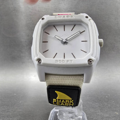Freestyle Shark Watch Men 38mm White Dial White Water Octagon New Battery5