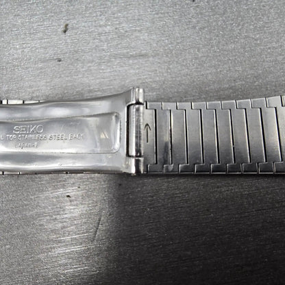 Seiko Bracelet 14mm Stainless Steel Gold Tone Tri Folding Clasp Vintage JP Z40711