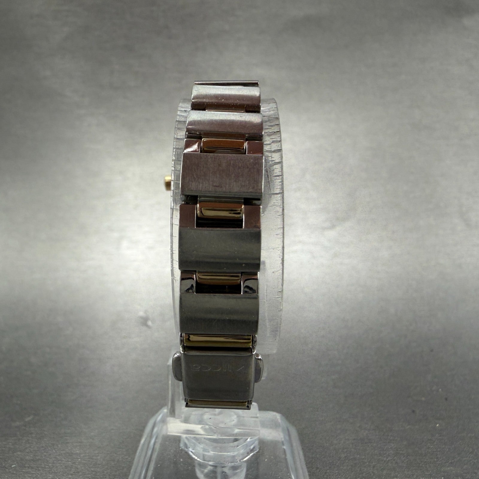 Citizen Eco-Drive Wicca Watch Women 24mm Pink Dial Two Tone Round Runs ABC7