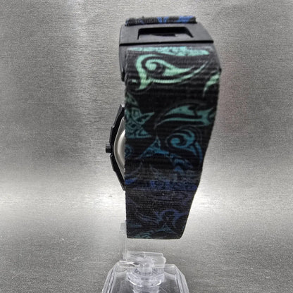Freestyle Shark Watch Men 38mm Blue Dial Black Shark week Tribal Octagon NewBatt7